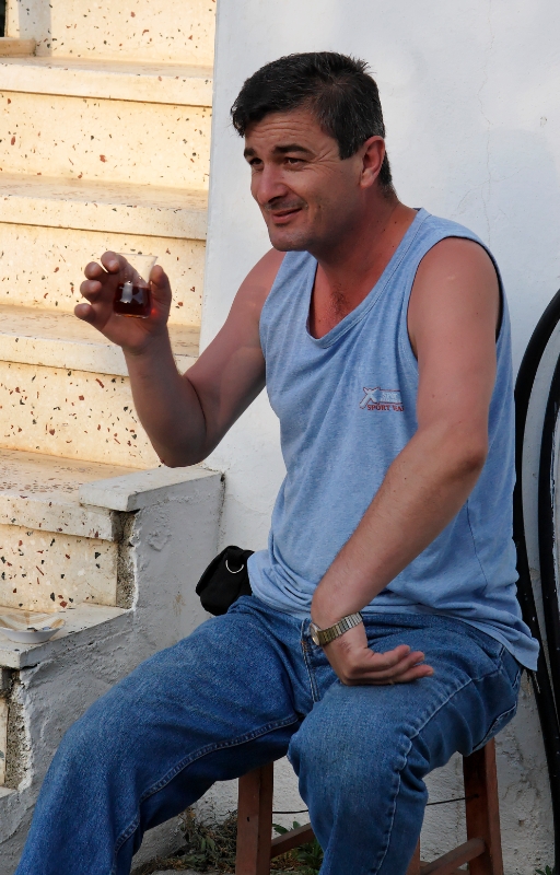 Man drinking tea, Selcuk Turkey.jpg - Selcuk, Turkey
